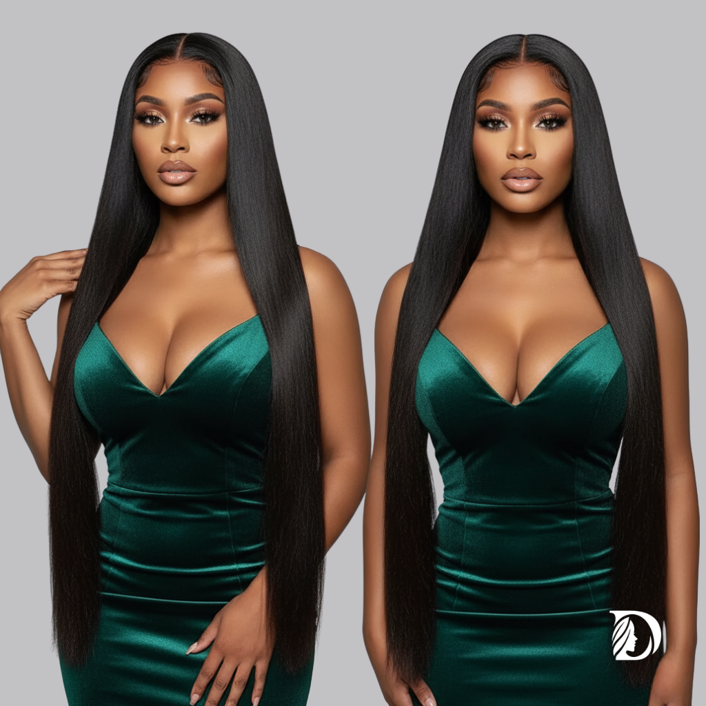 Bone Straight HD Lace Wig – 30/38 Inch, 13x6 & 5x5 Glueless Frontal, 220% Density, Brazilian Human Hair, Pre-Plucked