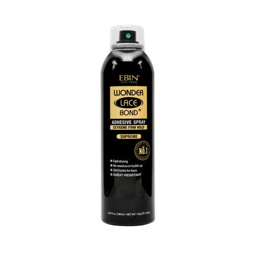 Ebin New York Wonder Lace Bond Melting Spray – Extreme Firm Hold, Supreme Finish & Sweat-Resistant Formula (Maximum Hold for Daily Wig Wear)