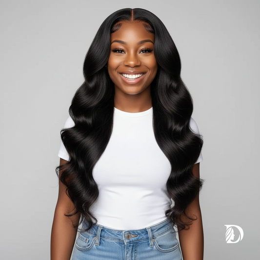 Body Wave Lace Wig 13x6 & 13x4 HD Frontal – 100% Human Hair 30-40”