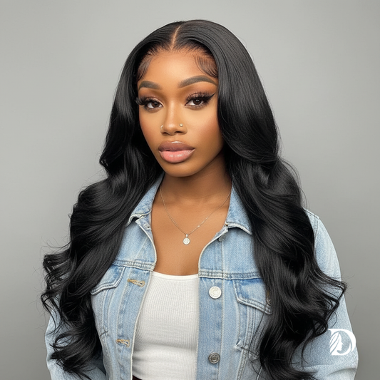 250% Density Body Wave 13x6 HD Lace Front Wig – 360 Lace Frontal Brazilian Human Hair, Pre-Plucked, 100% Real Hair
