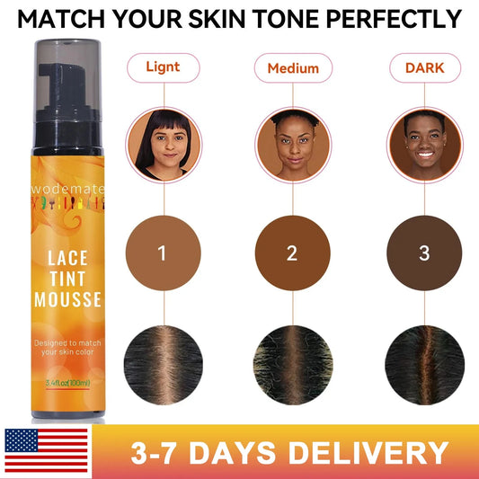 Lace Tint Mousse – Sweat-Resistant, Quick-Drying, Easy Tint for Wigs (100ml)