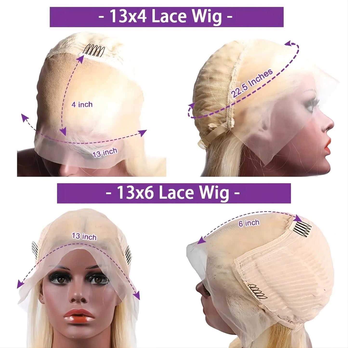 613 Blonde Body Wave Lace Wig 13x4 & 13x6 HD Frontal – 100% Human Hair