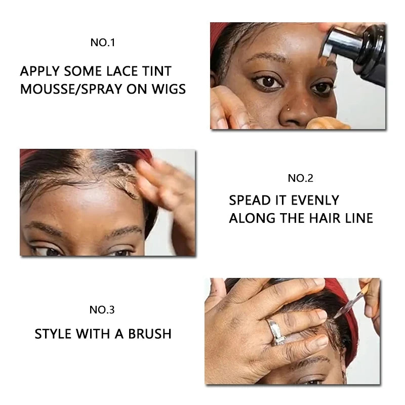 Lace Tint Mousse – Sweat-Resistant, Quick-Drying, Easy Tint for Wigs (100ml)