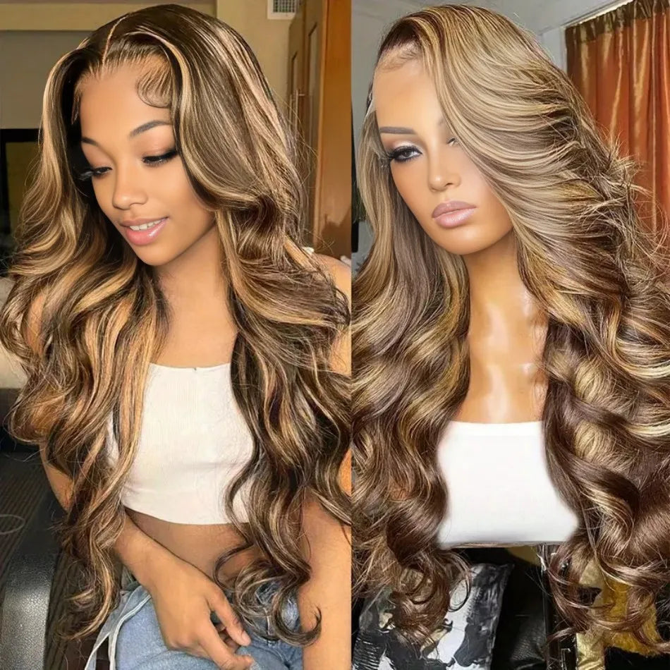 Honey Blonde Body Wave Lace Wig 13x6 HD β 30β Long Human Hair