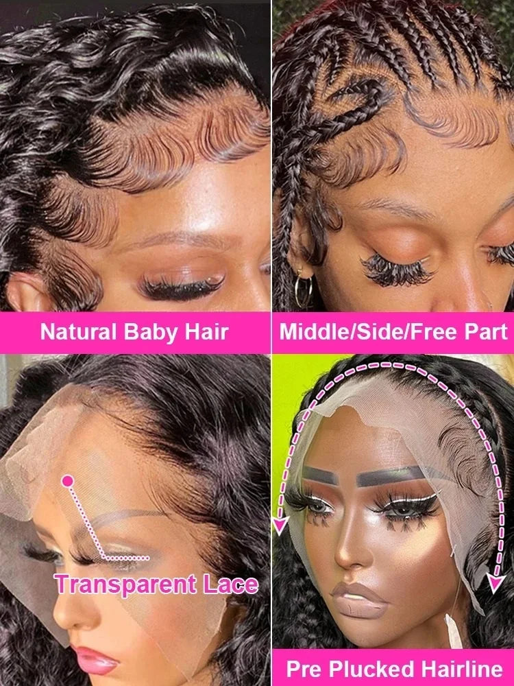 Deep Wave HD Lace Wig 13x6 & 13x4 & 360 – 250% Density Human Hair
