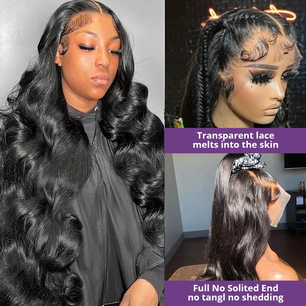 Body Wave Lace Wig 13x4 13x6 & 360 HD Frontal – 100% Human Hair 30-40