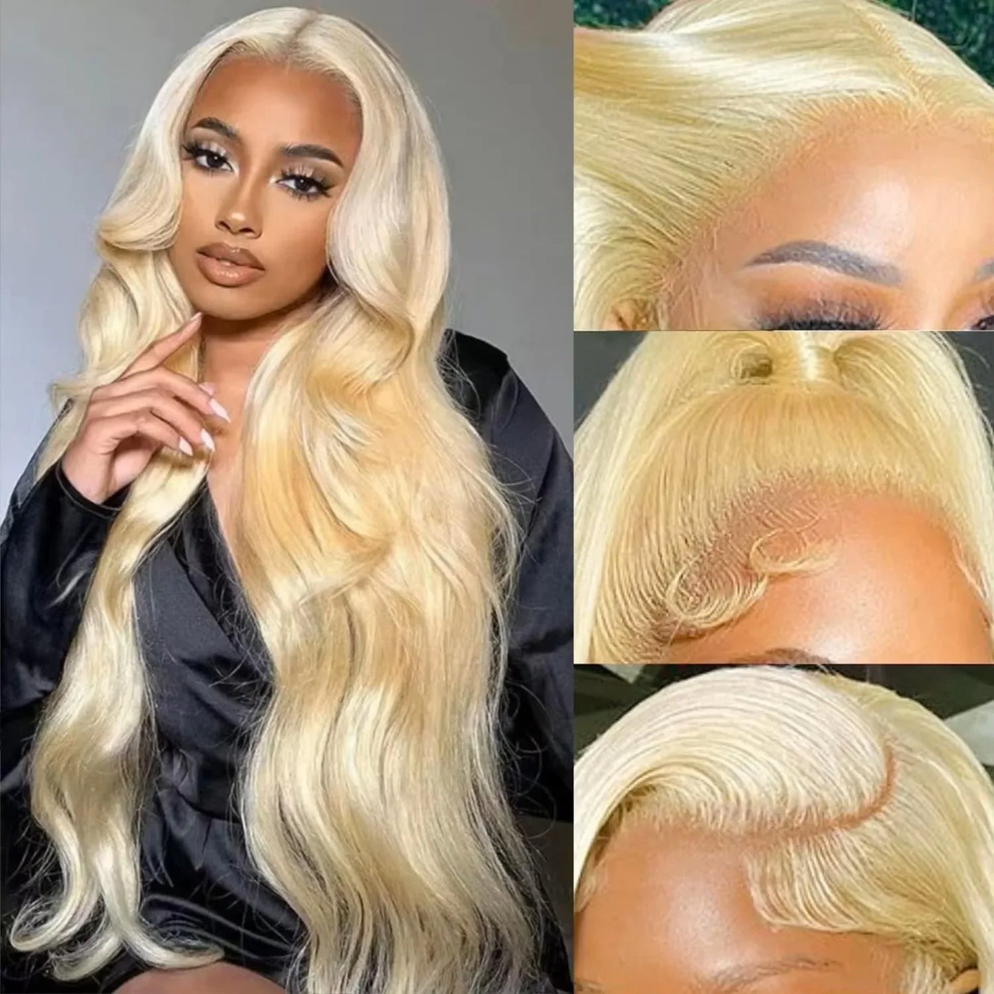 613 Blonde Body Wave Lace Wig 13x4 & 13x6 HD Frontal – 100% Human Hair