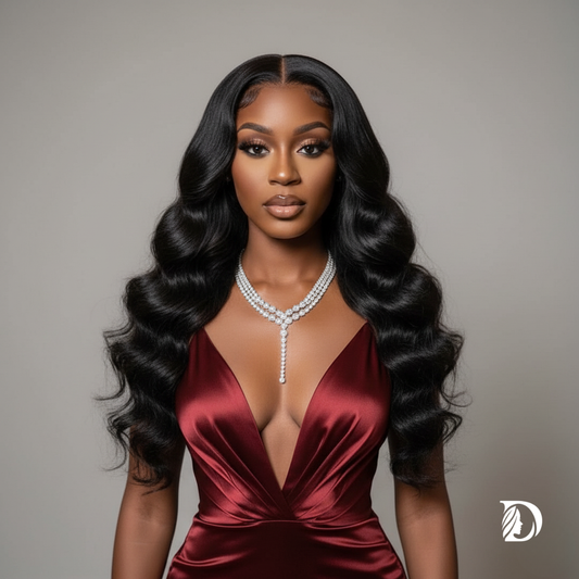 Loose Wave 13x6 HD Lace Front Wig – 100% Brazilian Remy Human Hair, 250% Density, Bleached Knots, Pre-Plucked Natural Look