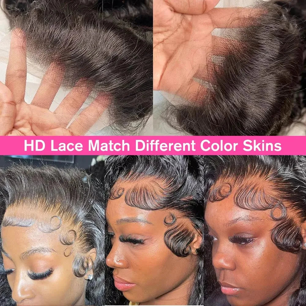 Kinky Curly 13x6 HD Lace Front Wig – 100% Brazilian Remy Human Hair, 4C Afro Texture, Glueless, Pre-Plucked with Baby Hair, 7x5 HD Closure Option