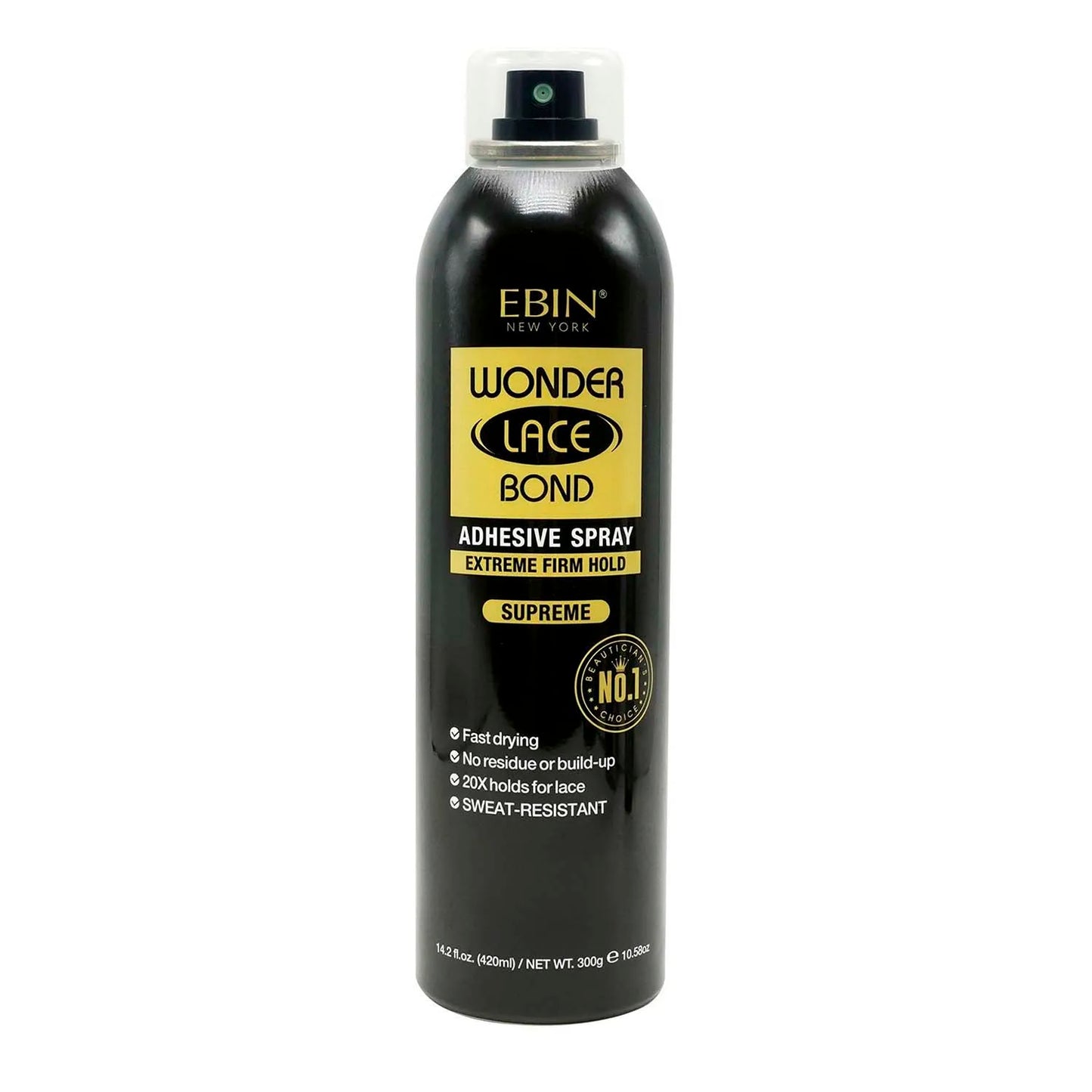 Ebin New York Wonder Lace Bond Melting Spray – Extreme Firm Hold, Supreme Finish & Sweat-Resistant Formula (Maximum Hold for Daily Wig Wear)