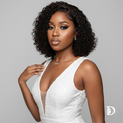 Deep Wave Human Hair Wig – Glueless 5x5 HD Lace, Pre-Plucked, Wear & Go | 100% Brazilian Remy