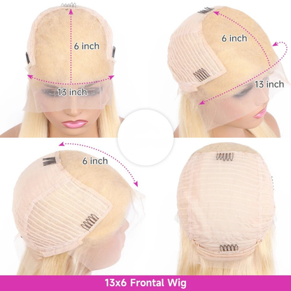 Lavender Purple 13x6 HD Lace Front Wig – 100% Brazilian Remy Human Hair, Straight, Pre-Plucked with Baby Hair, Long 26-Inch+