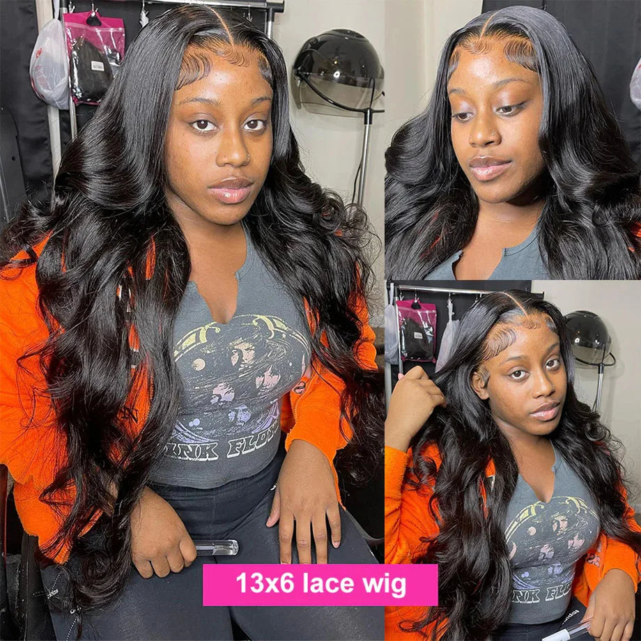 Body Wave Lace Wig HD 13x6 & 5x5 – 180%–220% Density Human Hair