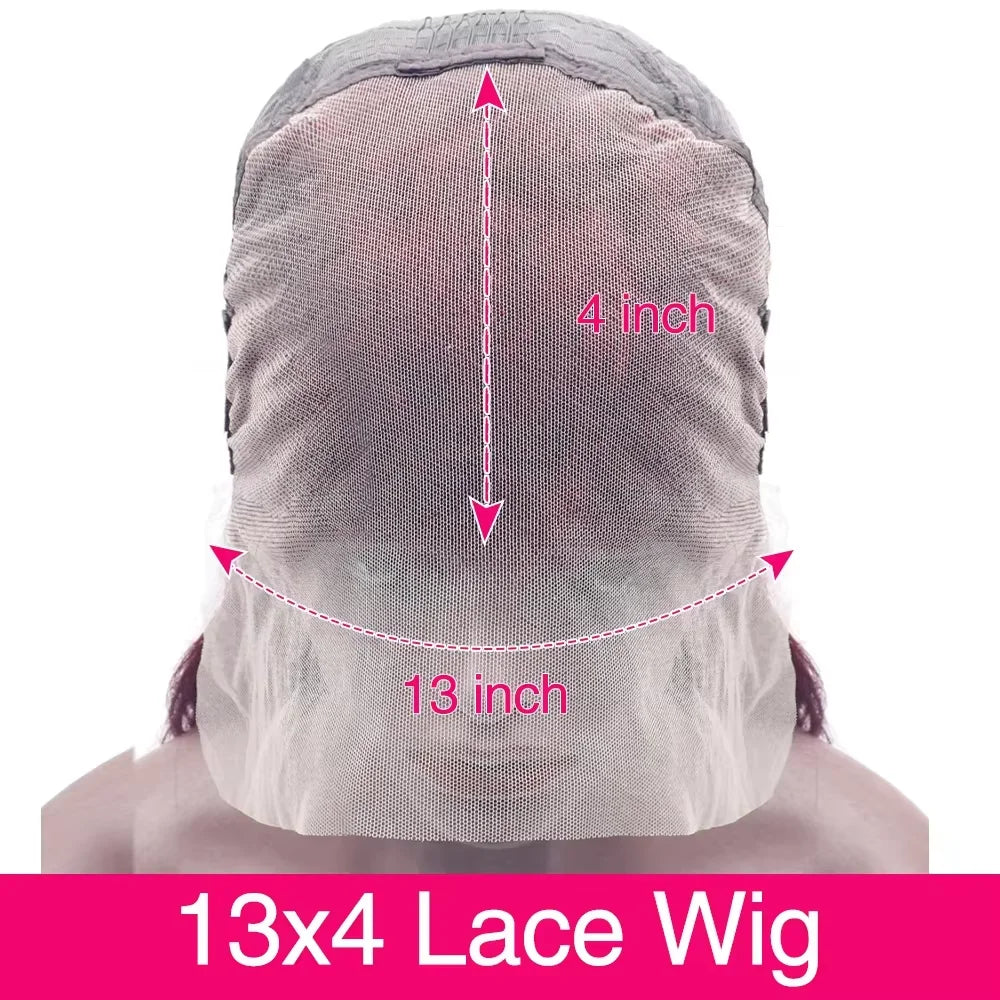 30-Inch Burgundy 99J HD Lace Front Wig – 100% Brazilian Remy Human Hair, Bone Straight, 13x4 / 13x6 Transparent Lace, 200–220% Density, Pre-Plucked with Baby Hair