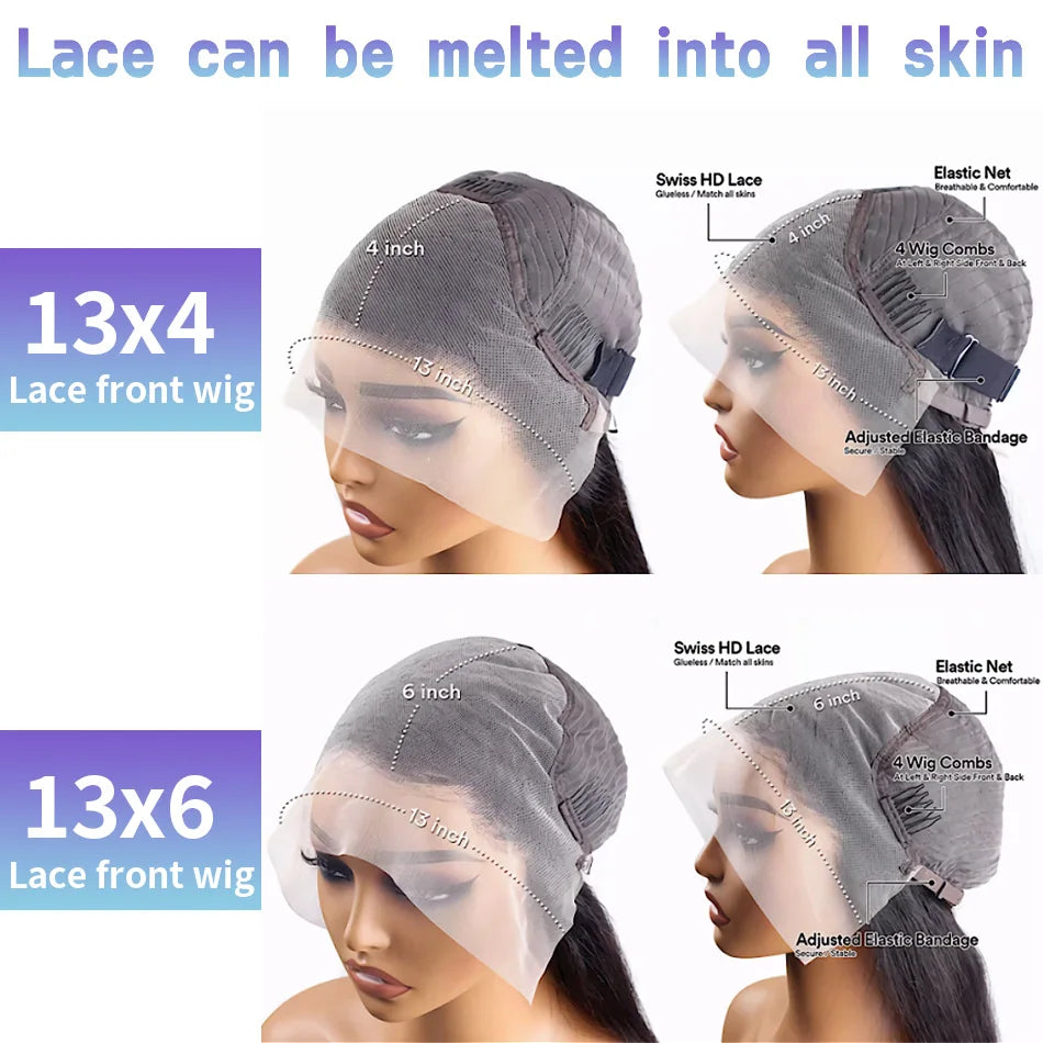 Chocolate Brown Curly Wig – 13x4 & 13x6 HD Lace Front, Brazilian Human Hair, Pre-Plucked with Baby Hair, 200% Density