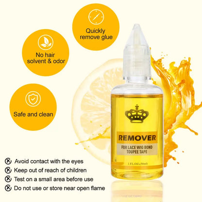 Super Lace Wig Glue with Remover Set – Strong Hold Adhesive for Lace Wigs, Toupees & Closures | Long-Lasting, Waterproof & Skin-Safe