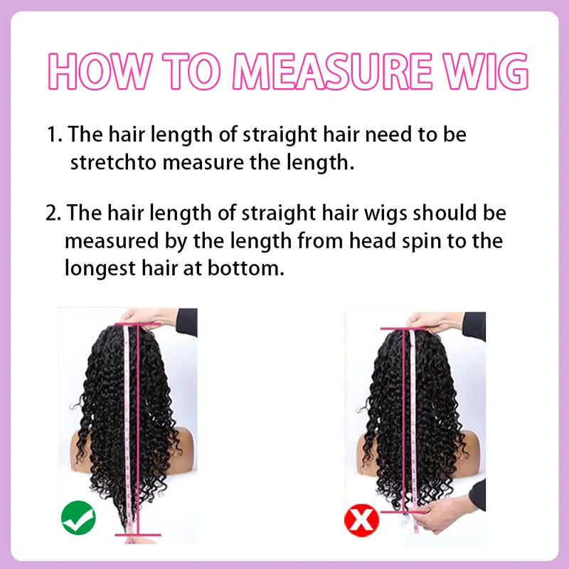 Water Wave 13x4 / 13x6 HD Lace Front Wig – 100% Brazilian Virgin Human Hair, Curly Deep Wave, 180–200% Density, Long 32–38 Inch, Pre-Plucked with Baby Hair