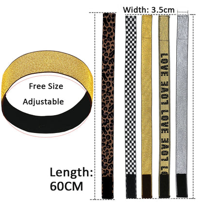 1Pcs Elastic Band For Wig Headband With Magictape Lace Melting Band To Lay Edges Baby Hair Edge Adjustable Wig Melt Bands