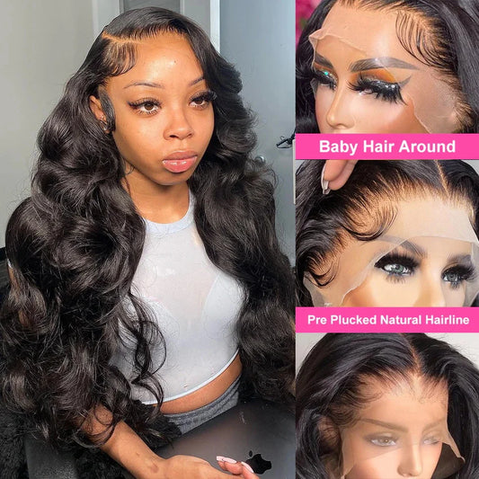 Body Wave Lace Wig HD 13x6 & 5x5 – 180%–220% Density Human Hair