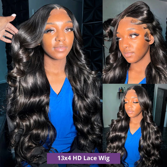 Body Wave Lace Wig 13x4 13x6 & 360 HD Frontal – 100% Human Hair 30-40