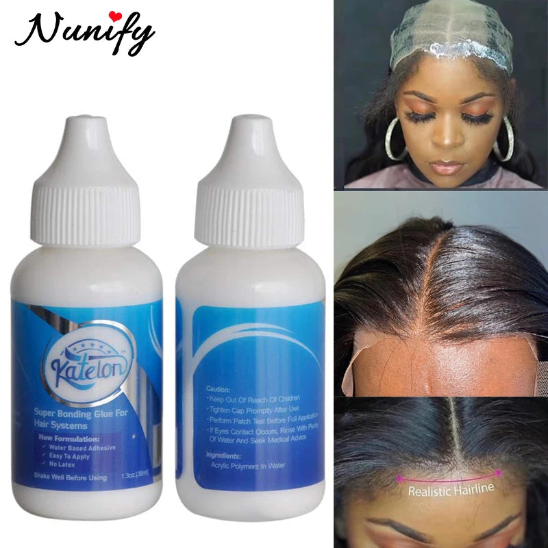 Lace Front Wig Glue Extra Hold – Waterproof Super Bonding Adhesive (38ml / 1.3oz) | Strong, Sweatproof & Long-Lasting Wig Installation Glue