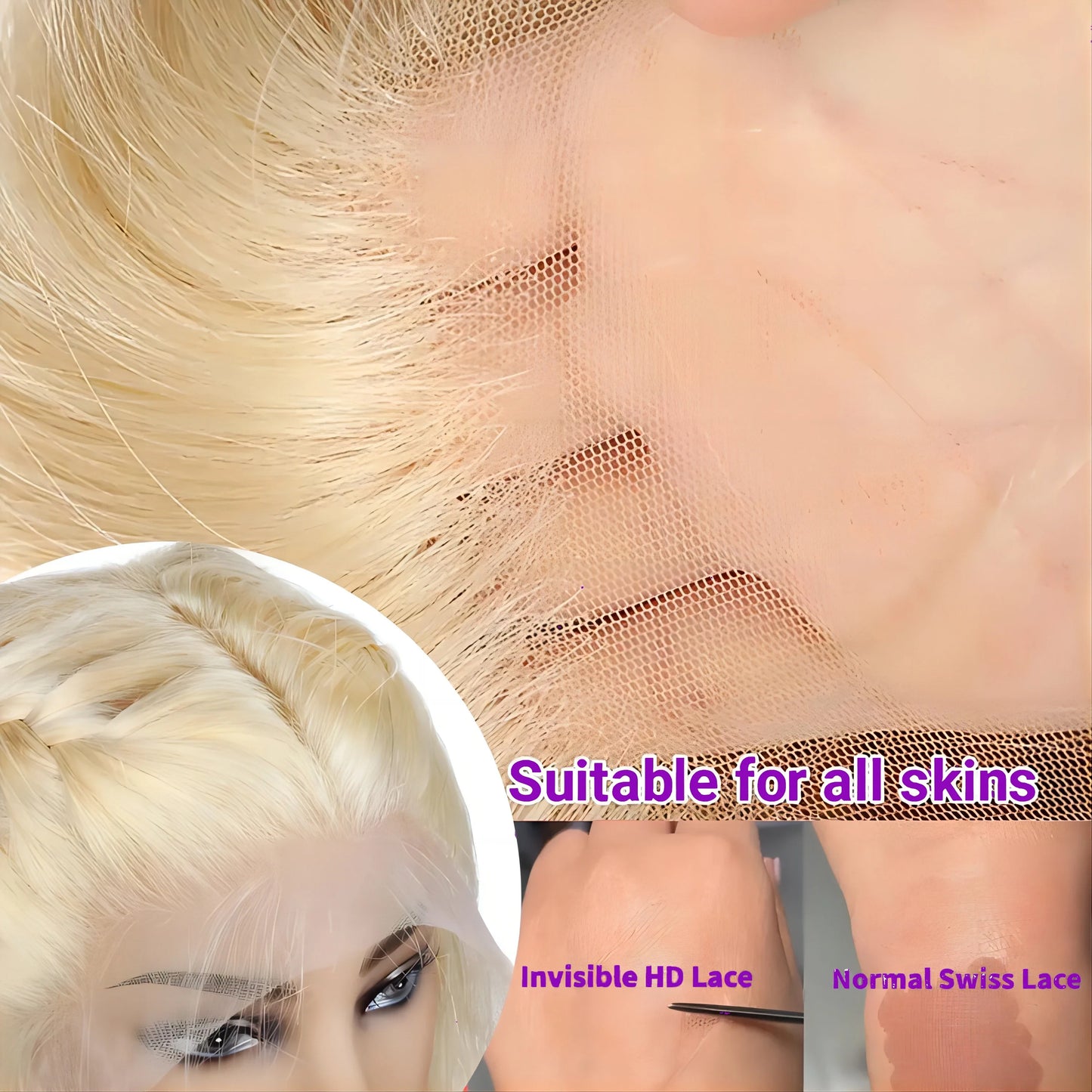 613 Blonde Body Wave Lace Wig 13x4 & 13x6 HD Frontal – 100% Human Hair