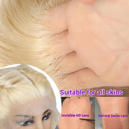 613 Blonde Body Wave Lace Wig 13x4 & 13x6 HD Frontal – 100% Human Hair