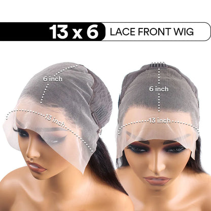 4/27 Highlight Ombre 13x4 / 13x6 HD Lace Front Wig – 100% Brazilian Remy Human Hair, Deep Wave / Curly, 190–210% Density, Long 18–36 Inch, Pre-Plucked with Baby Hair