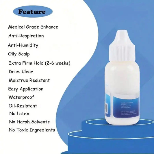 Super Lace Wig Glue with Remover Set – Strong Hold Adhesive for Lace Wigs, Toupees & Closures | Long-Lasting, Waterproof & Skin-Safe