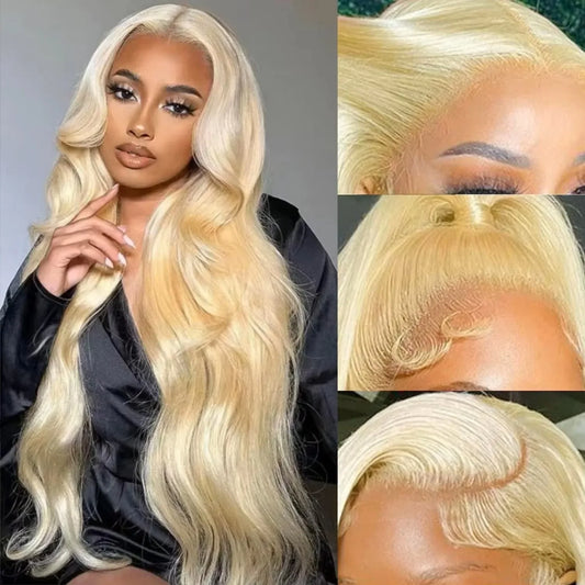 613 Blonde Body Wave Lace Wig 13x4 & 13x6 HD Frontal – 100% Human Hair