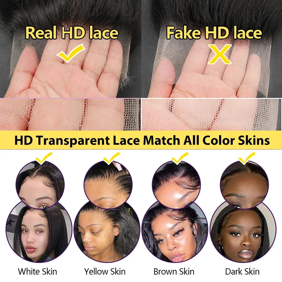Body Wave Lace Wig 13x4 13x6 & 360 HD Frontal – 100% Human Hair 30-40