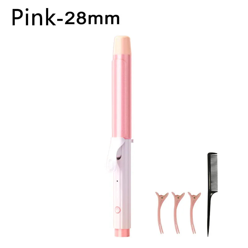 Hair Curler 32mm Negative Ion Ceramic Curling Iron – Large Volume, Anti-Frizz, Adjustable Temperature (140–210°C), 360° Rotating Cord