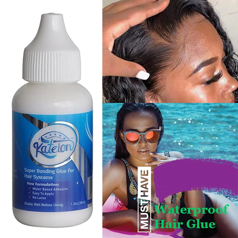 Lace Front Wig Glue Extra Hold – Waterproof Super Bonding Adhesive (38ml / 1.3oz) | Strong, Sweatproof & Long-Lasting Wig Installation Glue